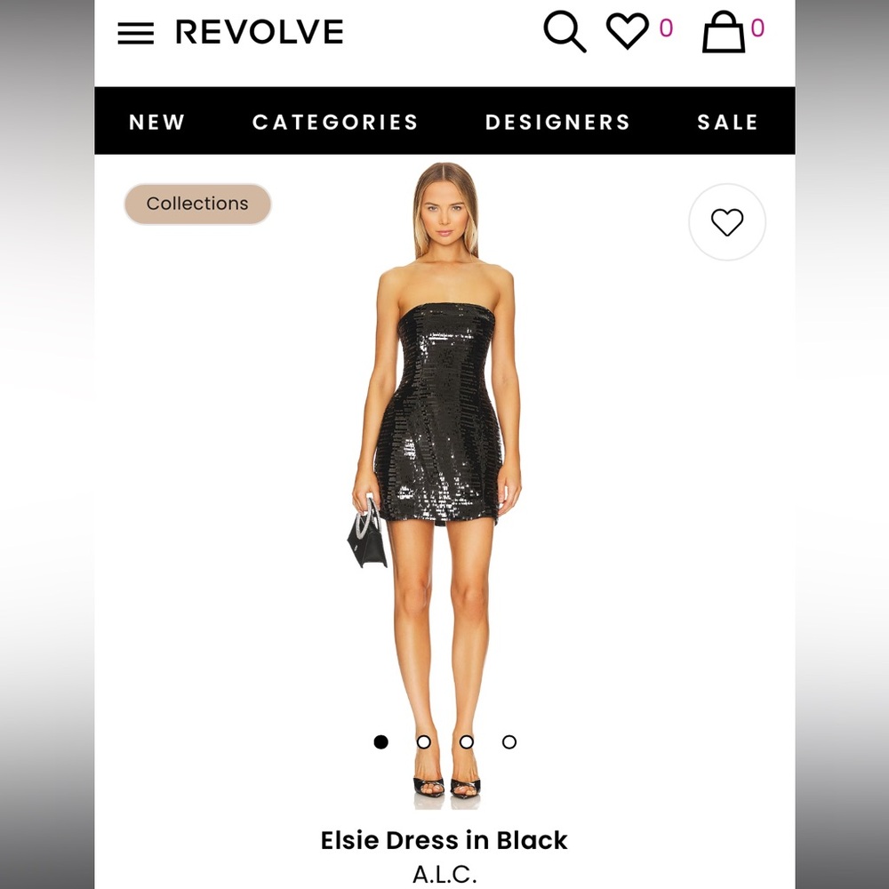 Elsie Dress in Black size 4